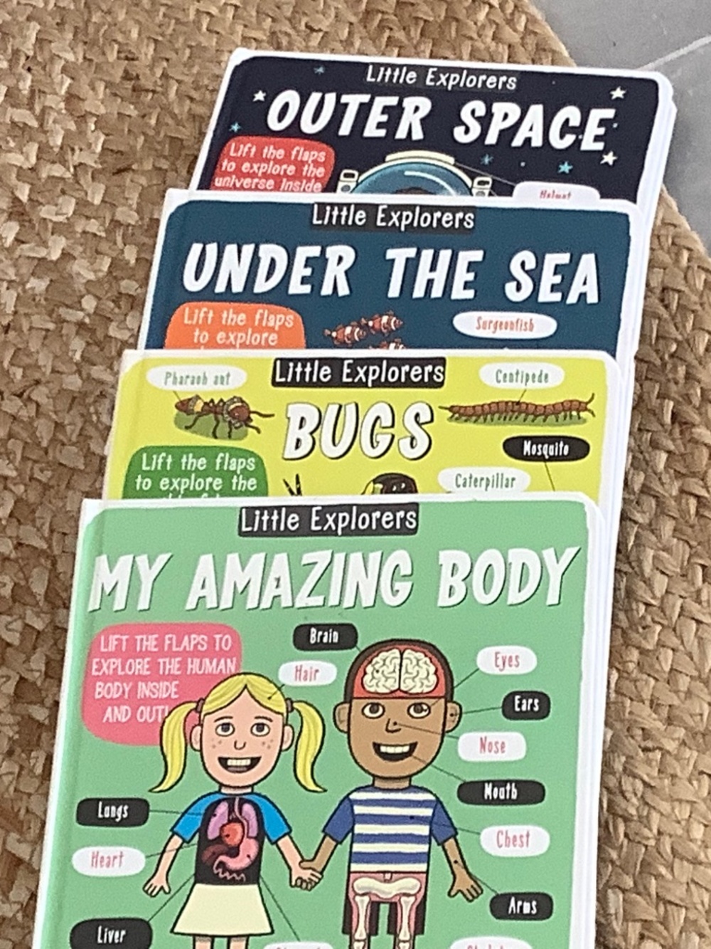 Set of little explorers books